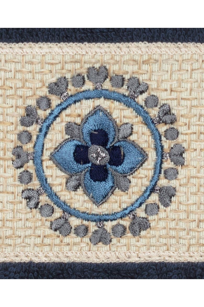 Isabell Embellished Washcloth - Set of 2 - Midnight Blue, Alternate, color, MIDNIGHT BLUE