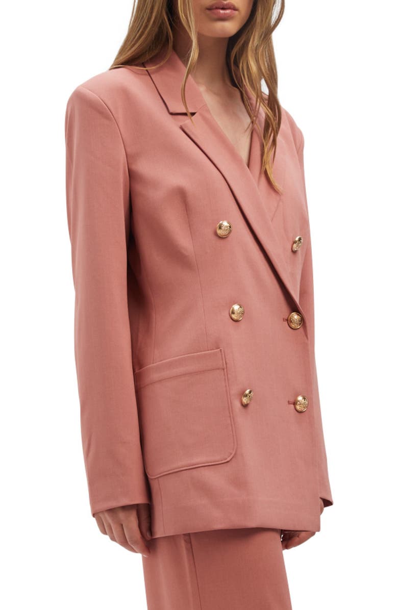 Bardot Devita Double Breasted Blazer, Alternate, color,
