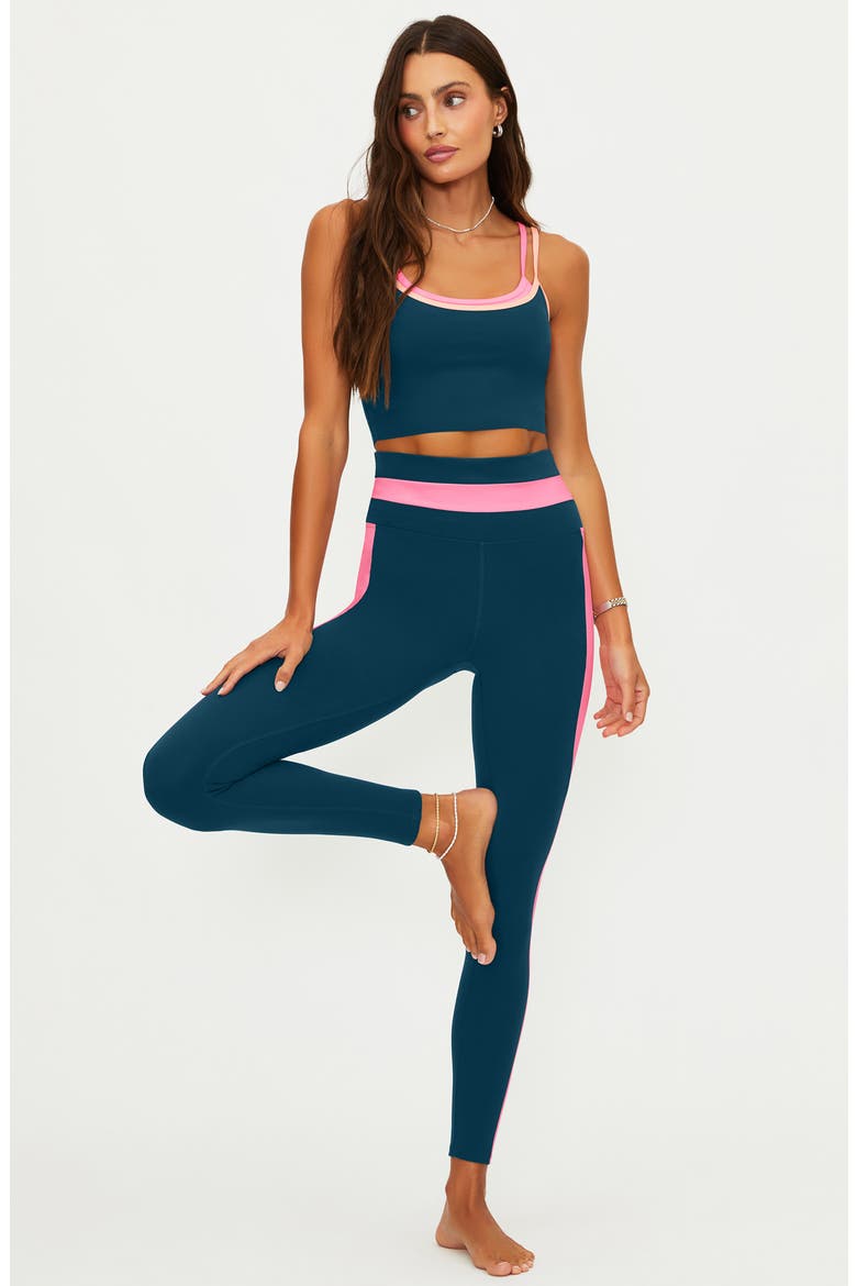 Mariella Stripe Leggings, Alternate, color, SEASHELL