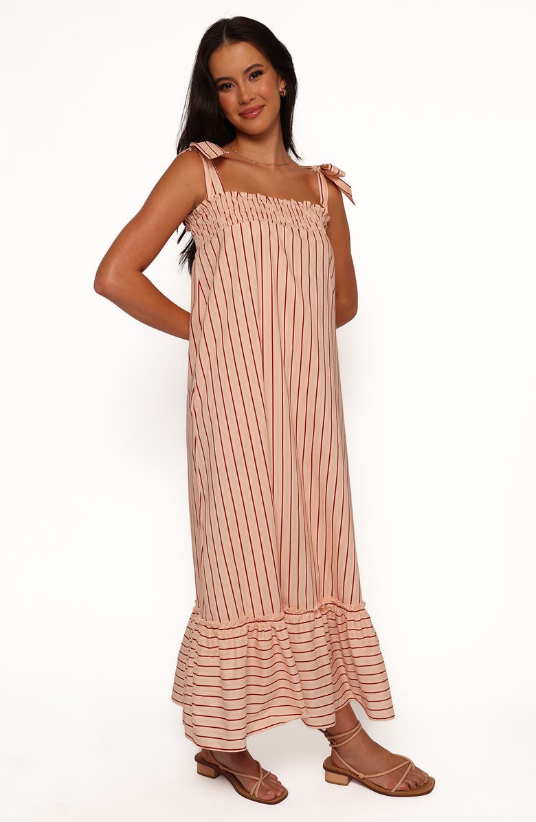 Petal & Pup Irina Stripe Maxi Dress, Alternate, color, Pink Stripe