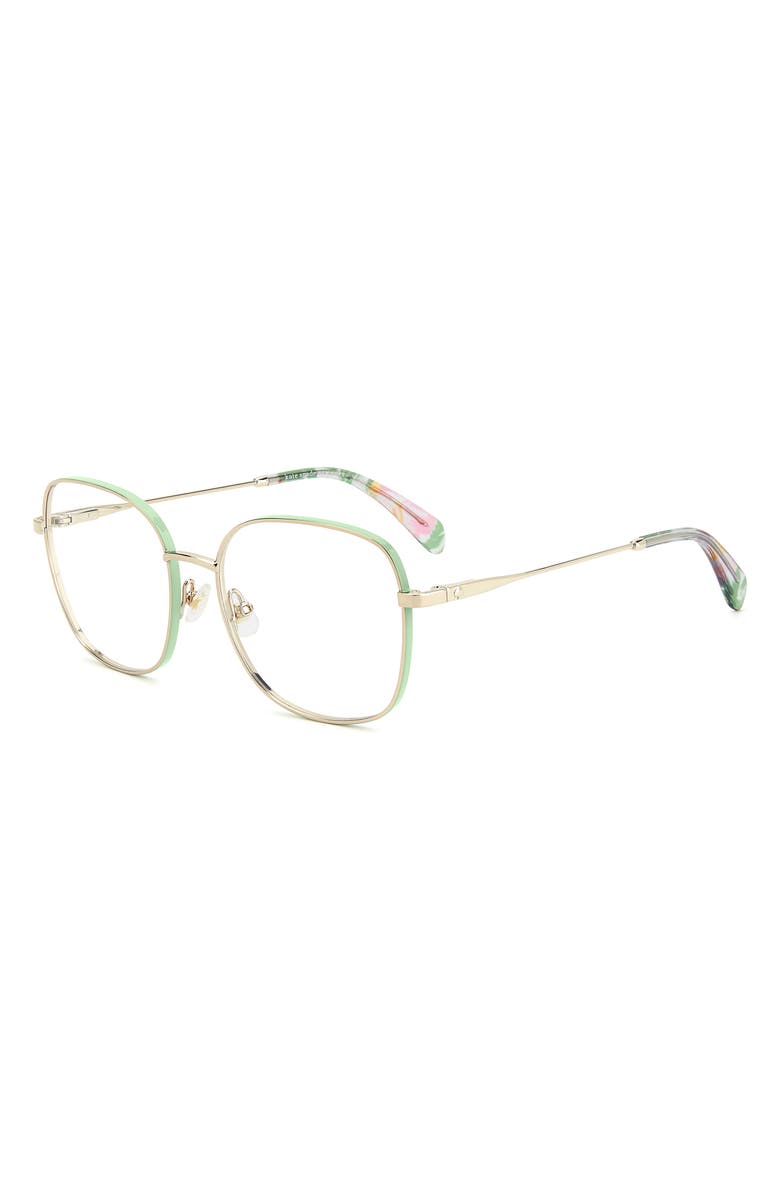 Kate Spade New York josee 53mm square reading glasses, Alternate, color,