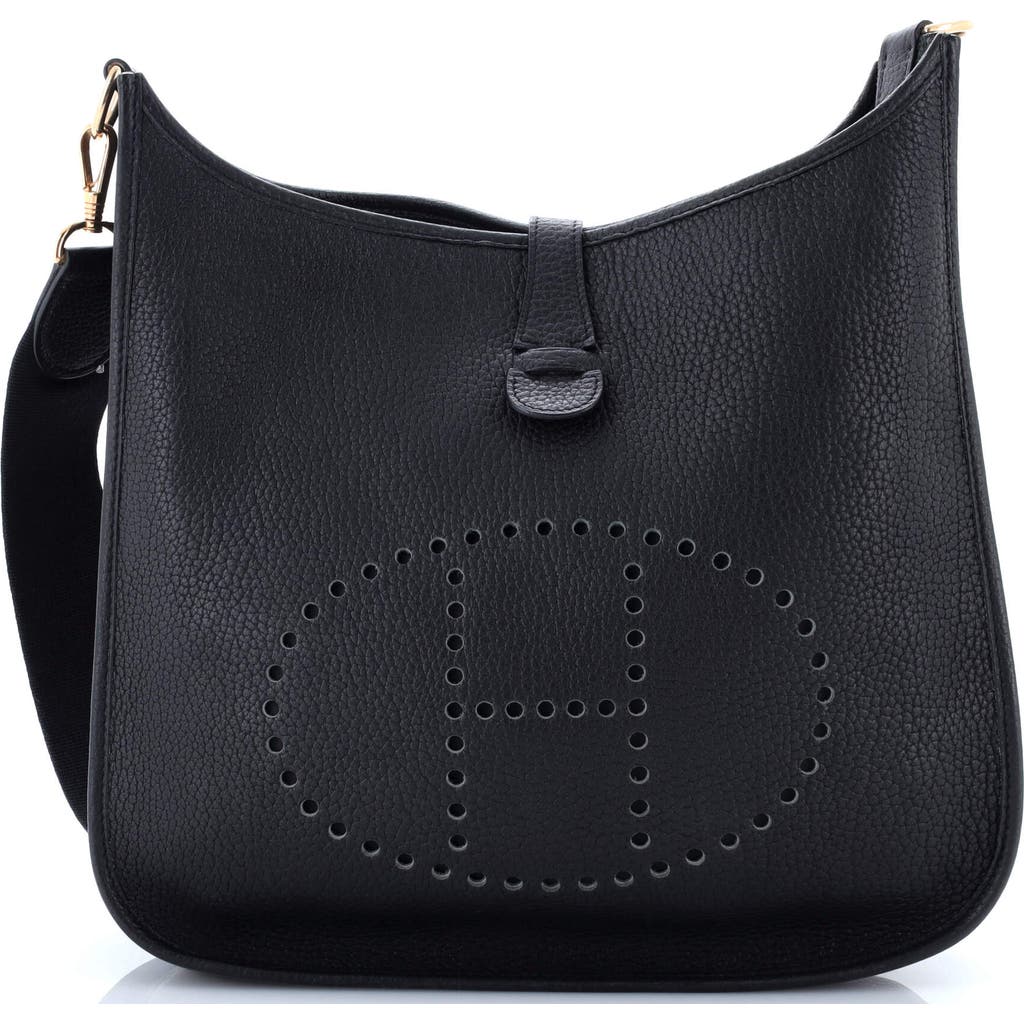 Pre-owned Hermes  Hermes Evelyne Bag Gen I Fjord Gm In Black