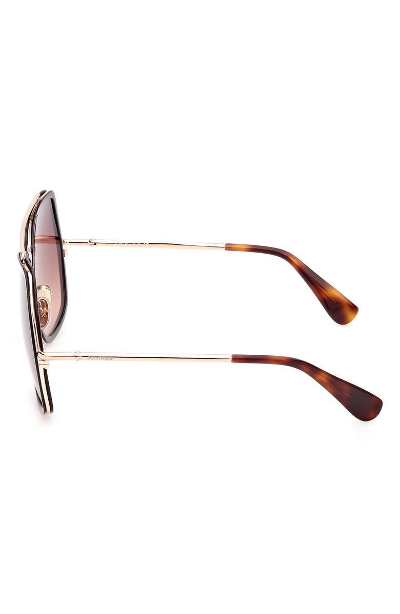 Max Mara 64mm Gradient Geometric Sunglasses, Alternate, color,