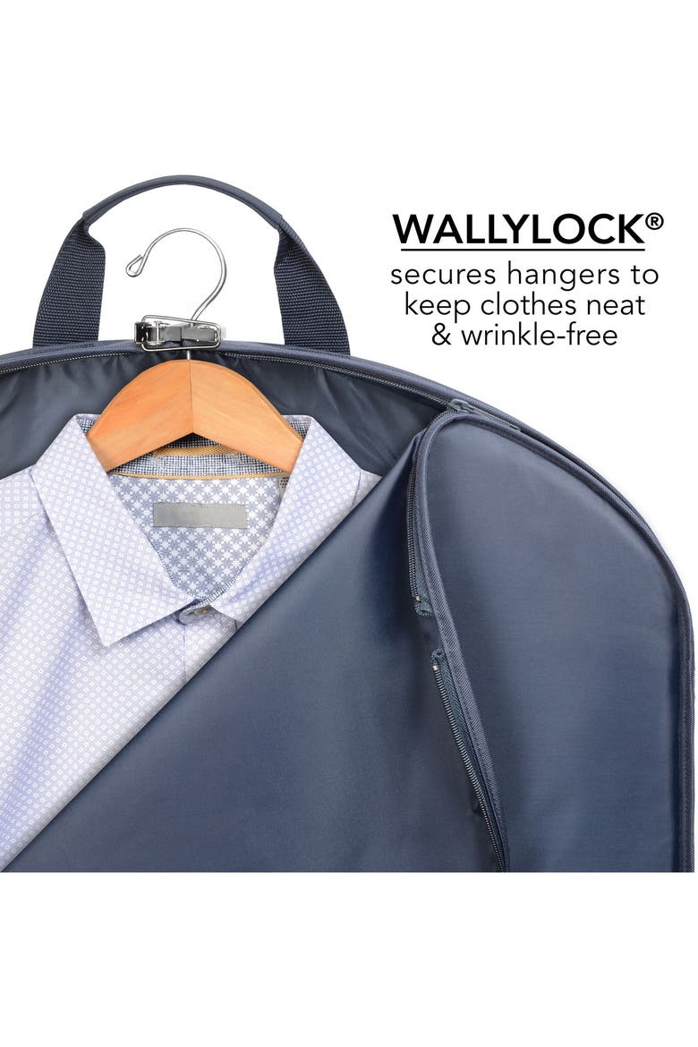 45" Deluxe Extra Capacity Travel Garment Bag with two accessory, Alternate, color, Navy