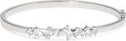 Nordstrom Cubic Zirconia Cluster Hinge Bangle