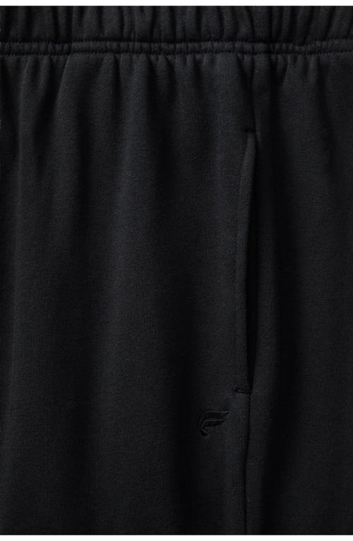 Fabletics Year Round Terry Wide Leg Sweatpant In Black