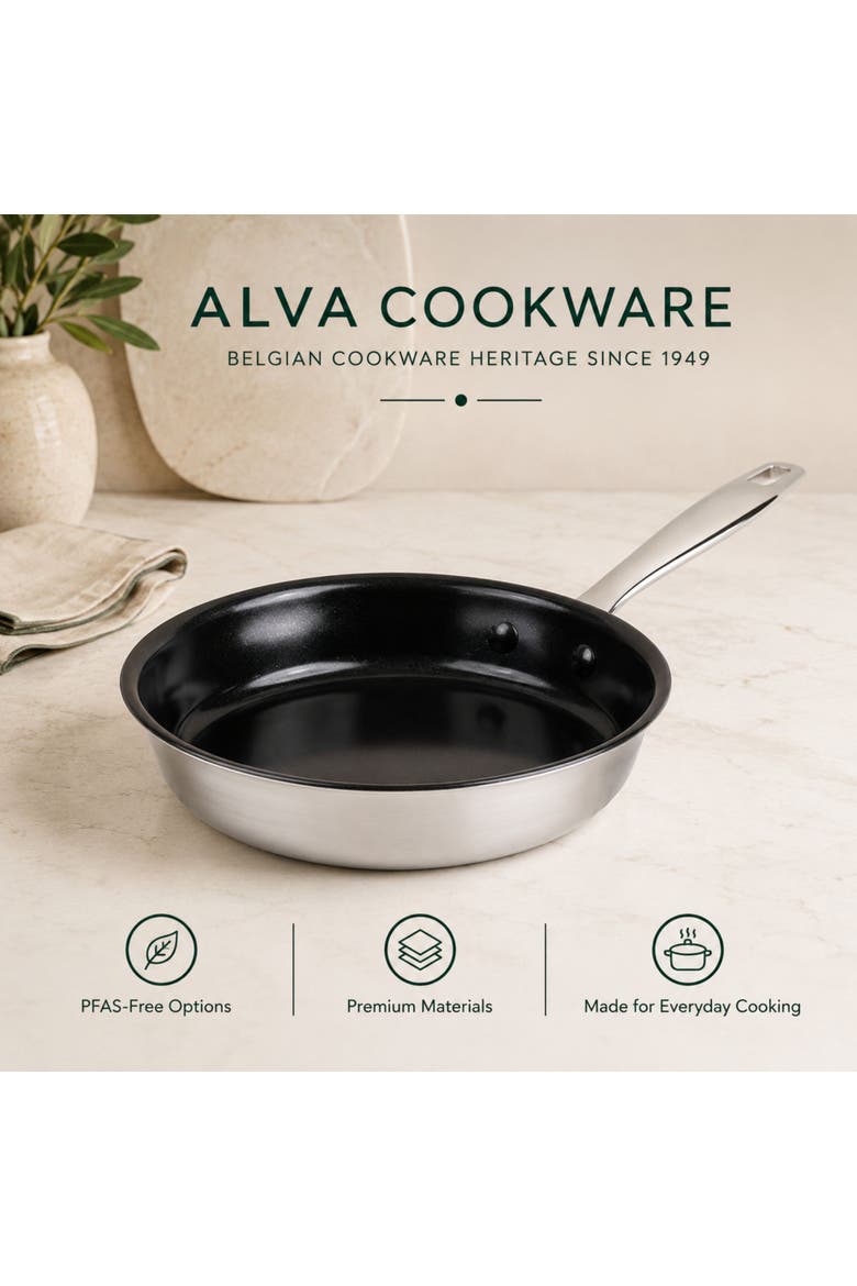 Maestro Nonstick Stainless Steel Frying Pan - 5-Ply, Alternate, color, 9.5-inch