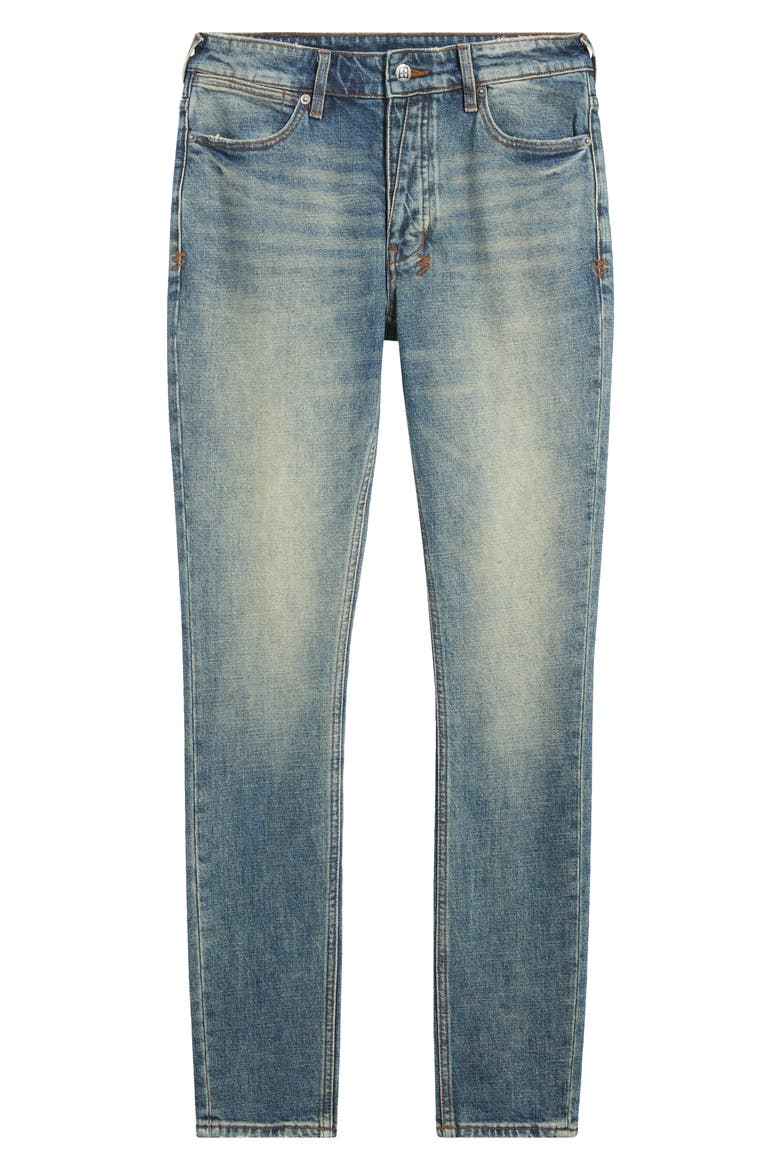 Van Winkle Re-Up Skinny Jeans, Main, color, DENIM