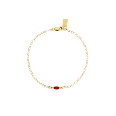 Marquise Birthstone Bracelet