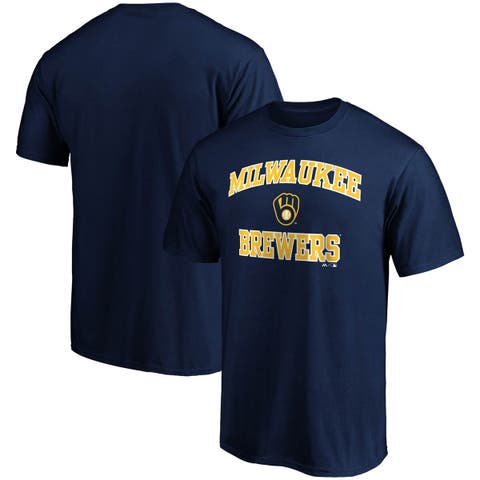 Men's Fanatics Branded Navy Milwaukee Brewers Heart & Soul T-Shirt