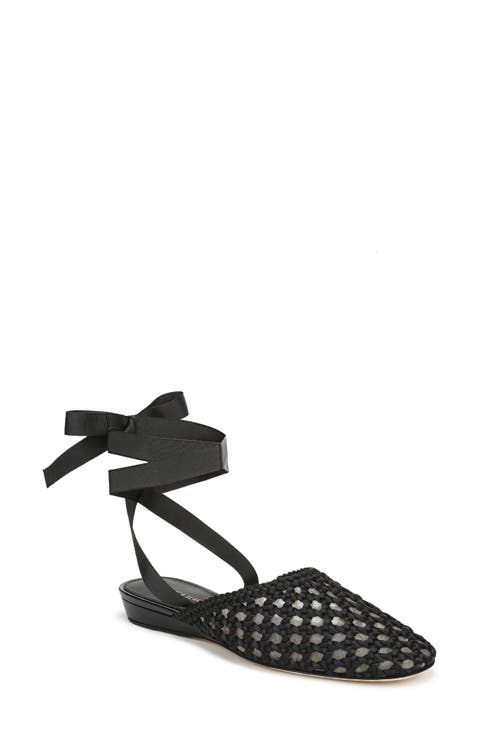 Malia Ankle Tie Ballet Flat