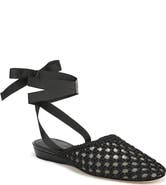 Veronica Beard Malia Ankle Tie Ballet Flat
