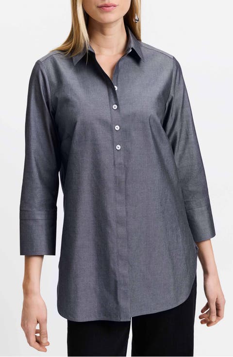 Madison Popover Cotton Oxford Shirt