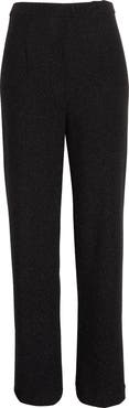 Misook Sparkle Pull-On Wide Leg Woven Pants