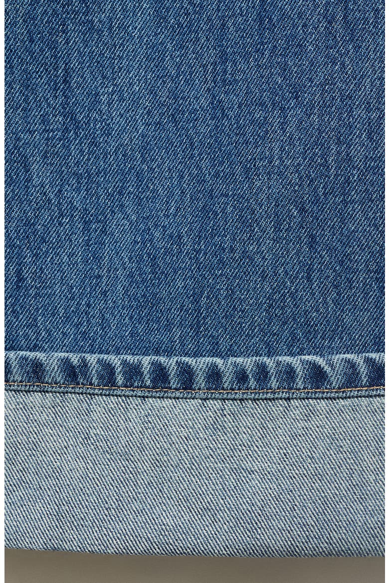 Cuffed Mid Rise Wide Leg Jeans, Alternate, color, OLD BLUE