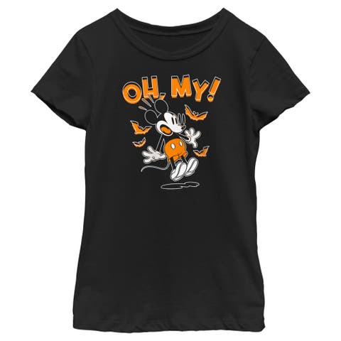 Girl's Mickey & Friends Mickey Halloween Oh My  Graphic T-Shirt