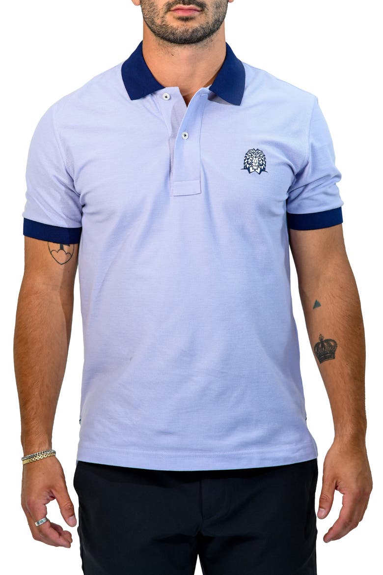 Mozartspecktip Stretch Nylon Polo, Main, color, PURPLE