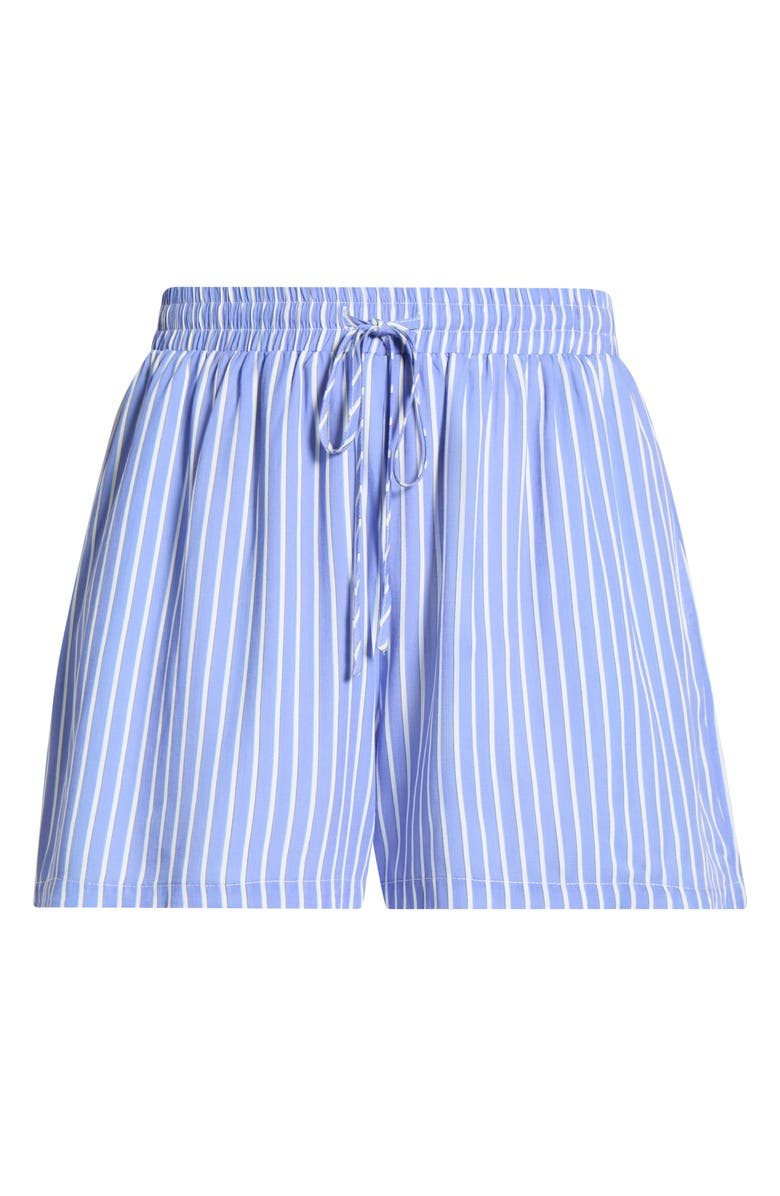 SUGARLIPS Elise Stripe Taliya Drawstring Shorts, Alternate, color, Blue-White