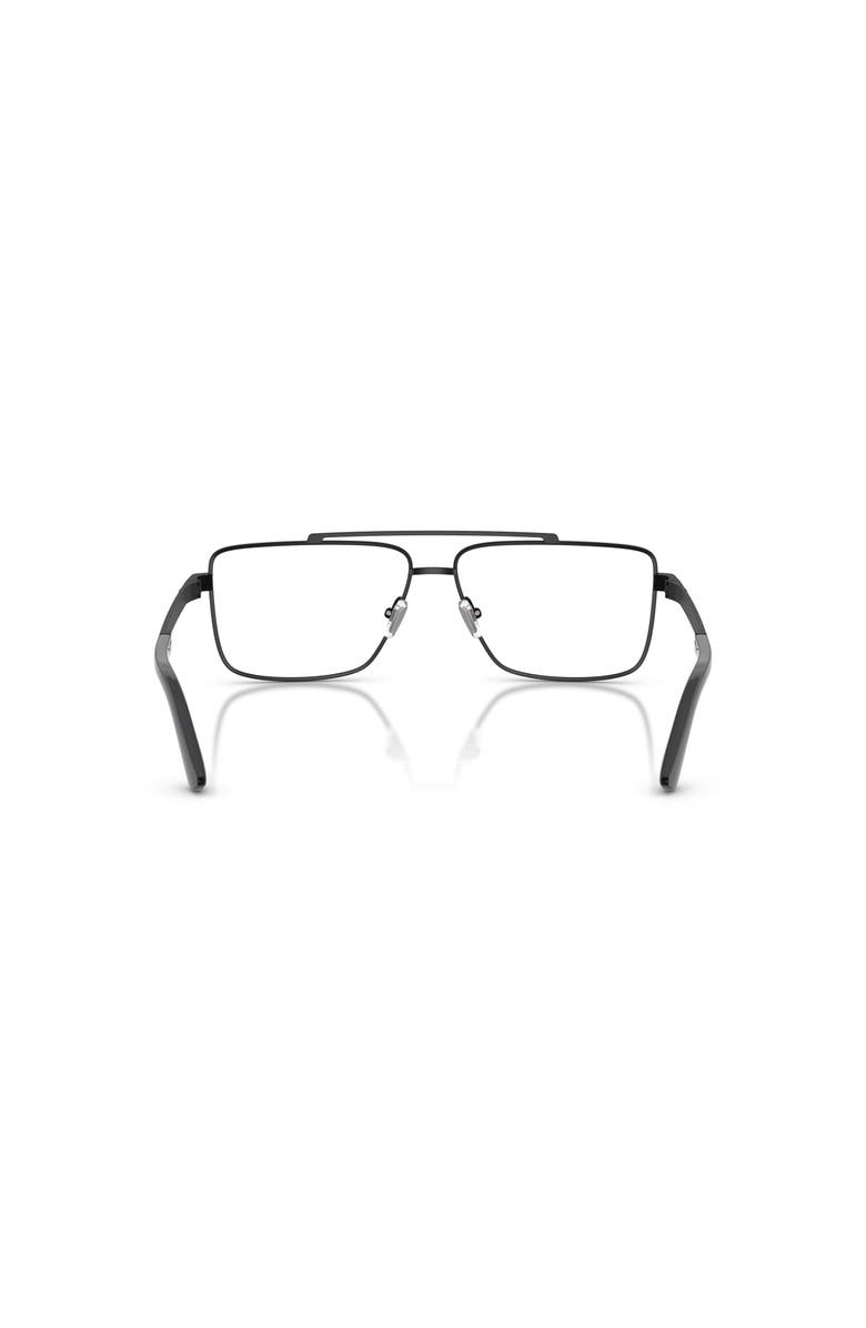 Versace 58mm Rectangle optical glasses, Alternate, color, Black