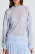 Kenneth Cole Collection Sheer Crewneck Sweater