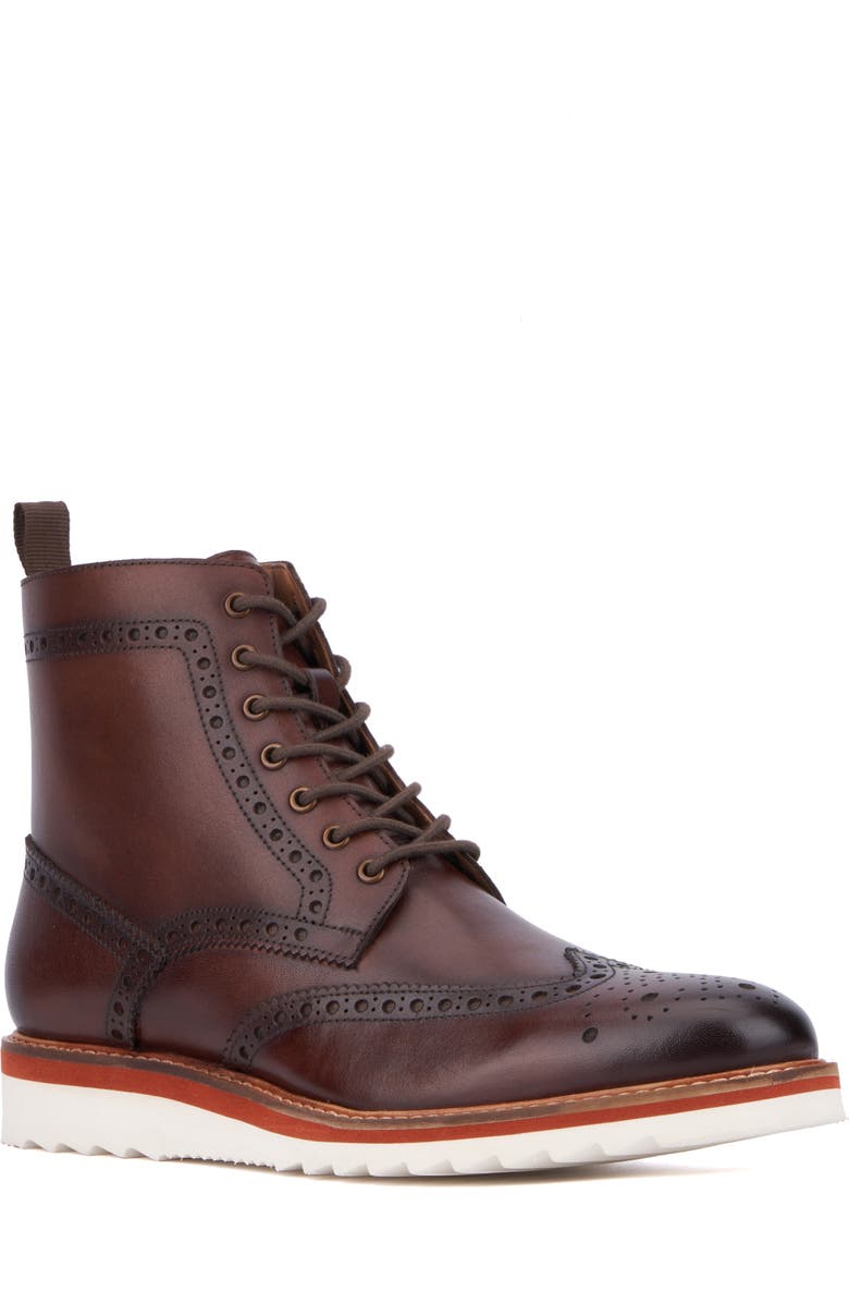 VINTAGE FOUNDRY Parker Wingtip Boot, Main, color, Brown