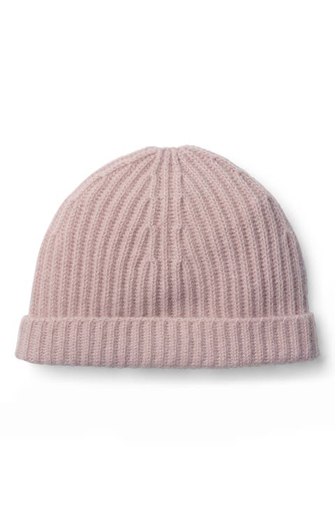 Cashmere Ribbed Beanie