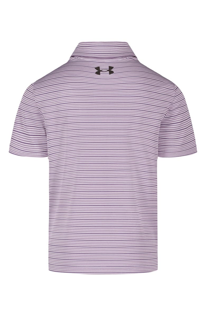 Under Armour Kids' Matchplay Stripe Polo, Alternate, color, Purple Crest