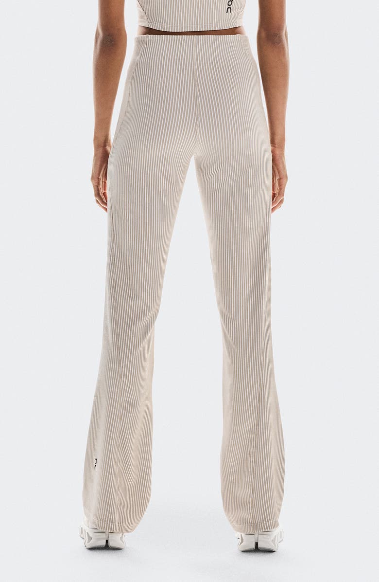 On All Day Ribbed High Waist Pants, Alternate, color, Desert/ White