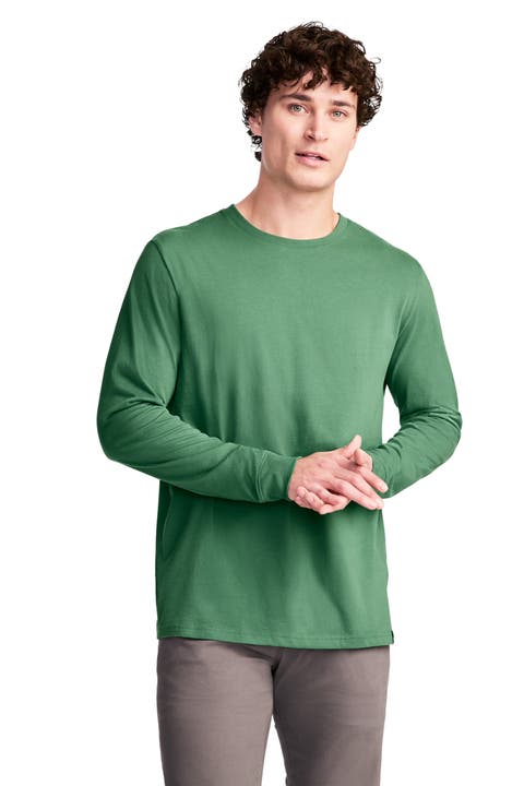 Men's 100% Cotton Legacy Long Sleeve Crew Neck T-Shirt