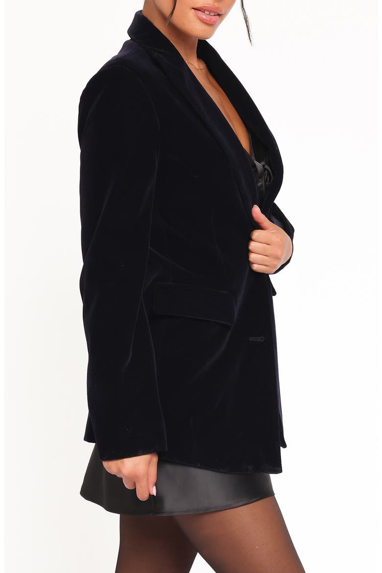 Clive Two-Button Velvet Blazer, Alternate, color, NAVY