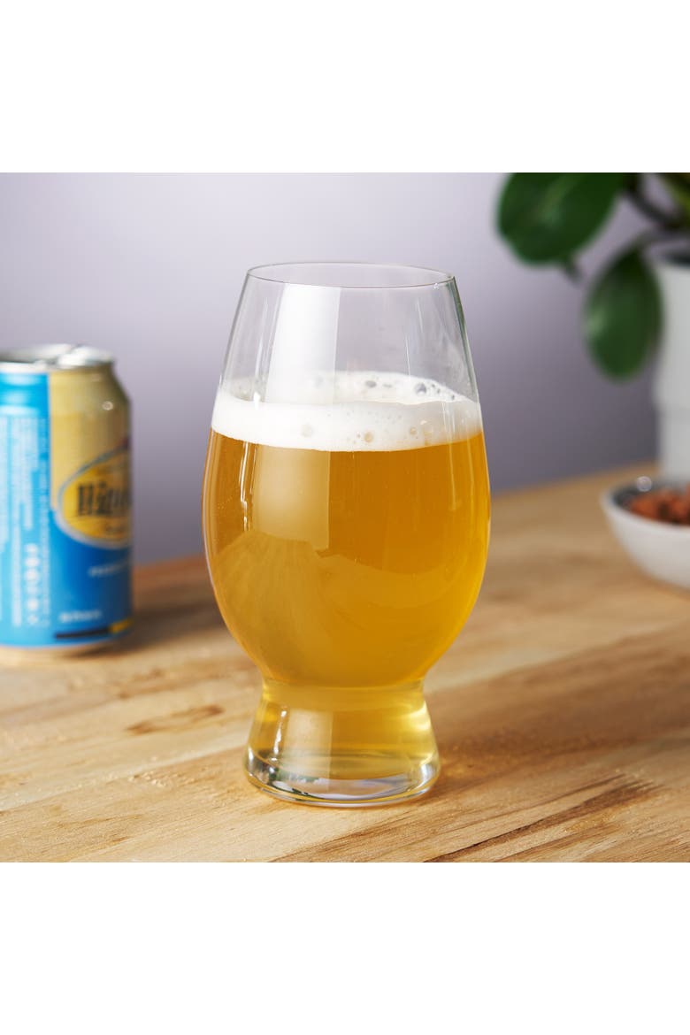 American Wheat Beer Glass, Alternate, color, Clear