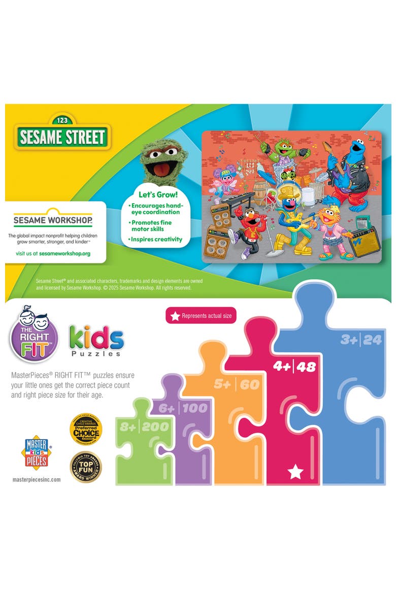Sesame Street Rock Stars 48 Piece Puzzle, Alternate, color, Multicolor