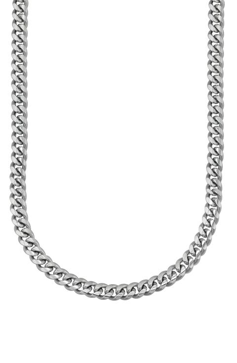 Sterling Silver Cuban Chain Necklace