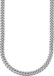 CANDELA JEWELRY Sterling Silver Cuban Chain Necklace