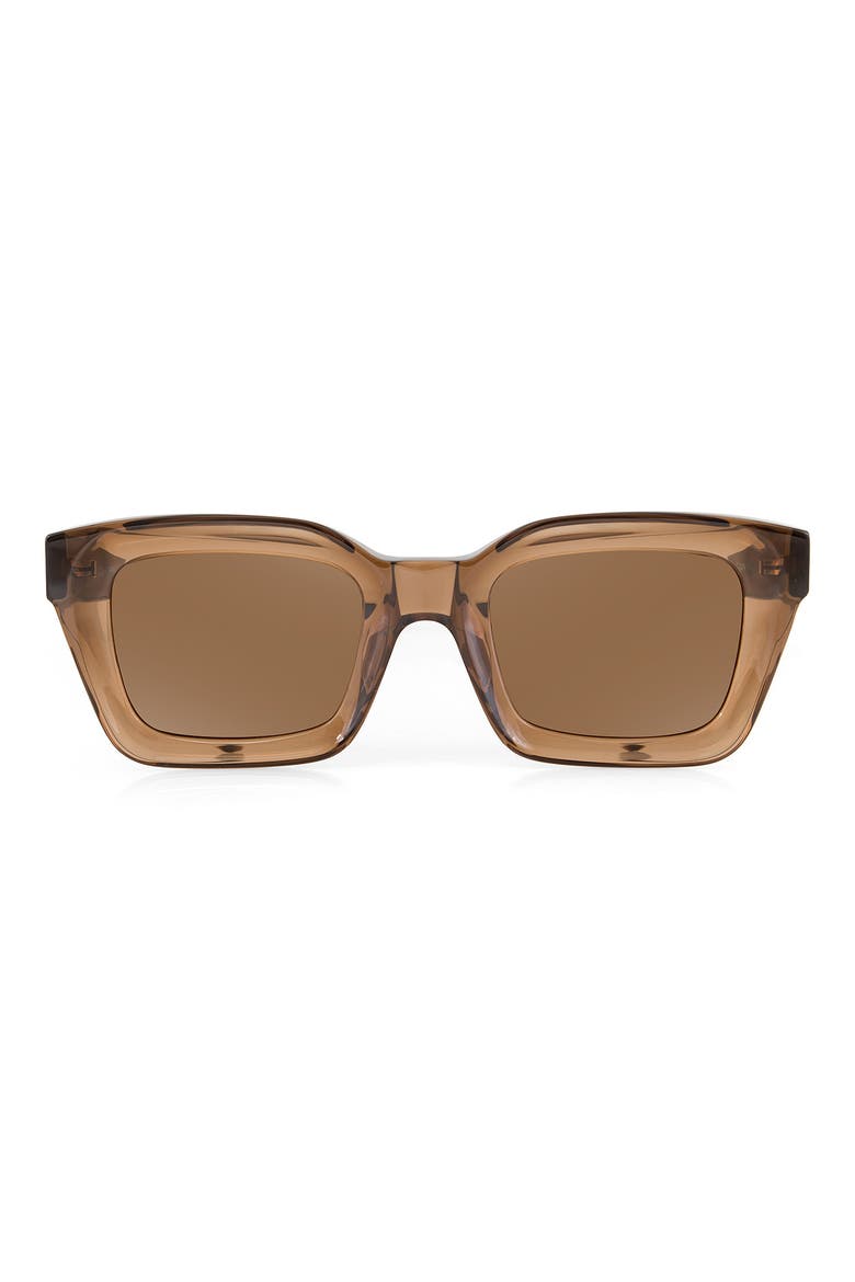 Wren 50mm Sunglasses, Main, color, BROWN/ BROWN