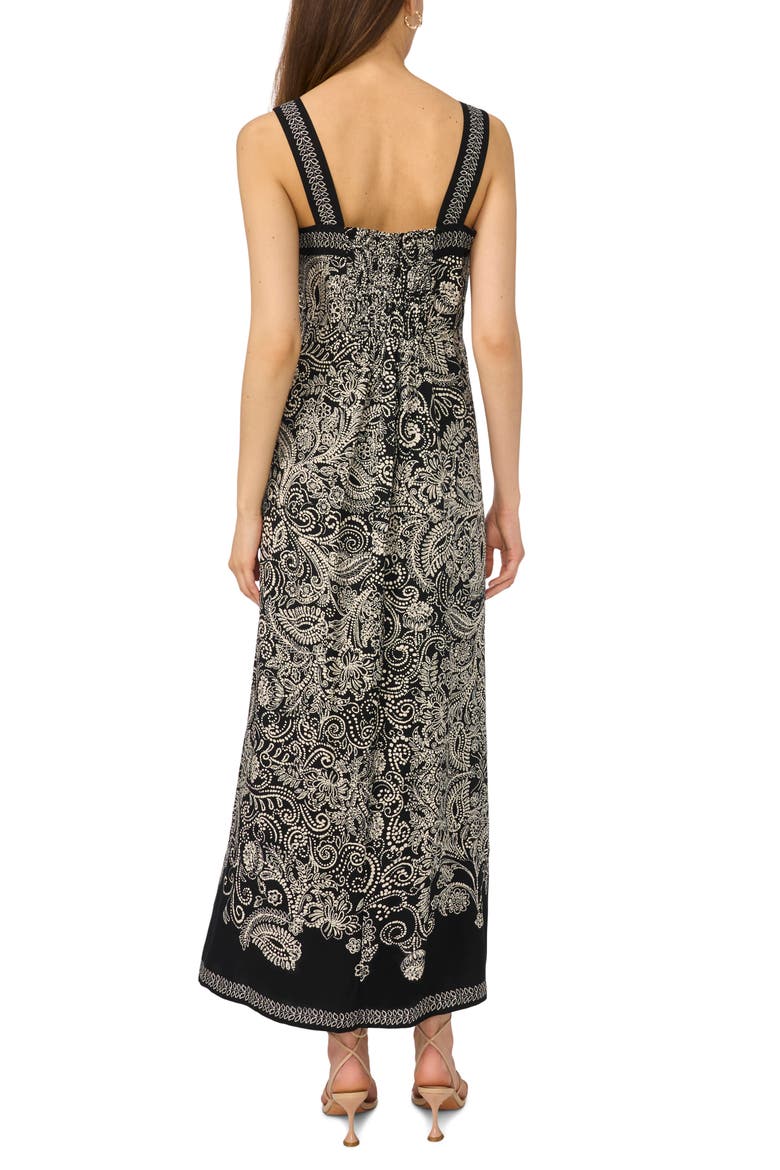 Smocked Midi Sundress, Alternate, color, RICH BLACK