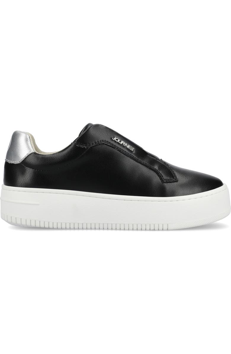 Journee Collection Phoebe Slip-On Sneaker, Alternate, color, Black