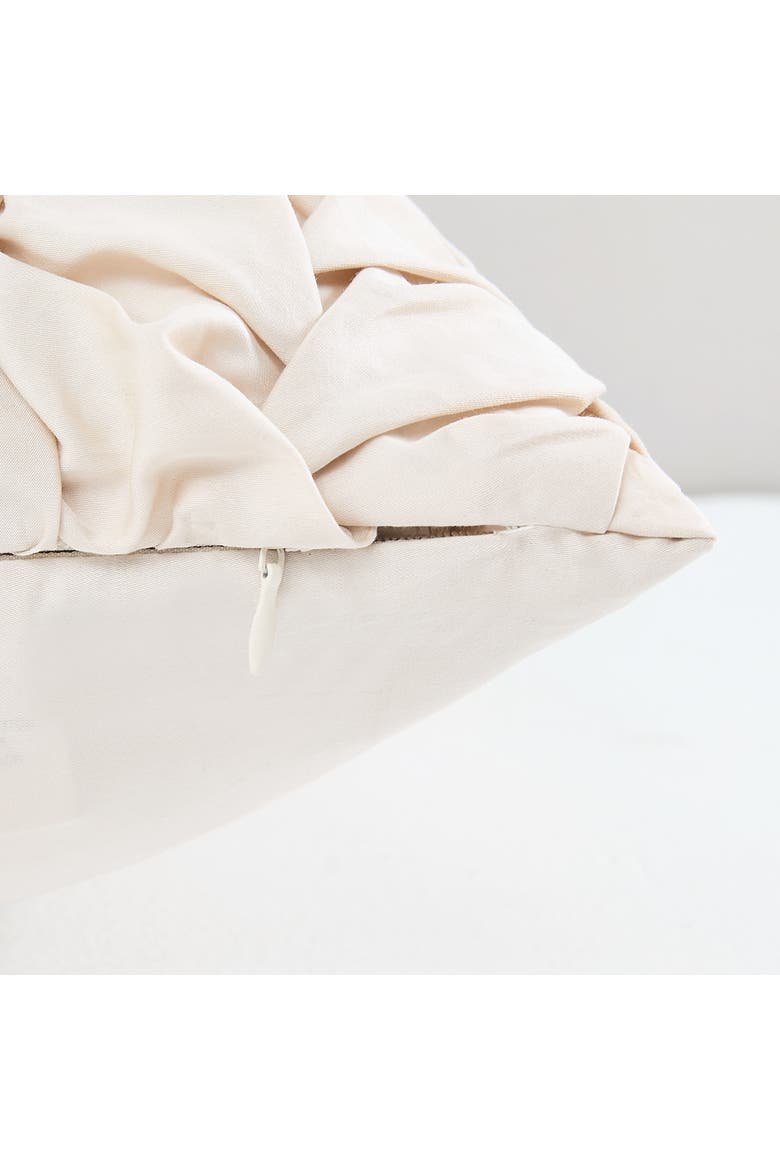 Chanterelle Cotton Pillow Cover, Alternate, color, Cream