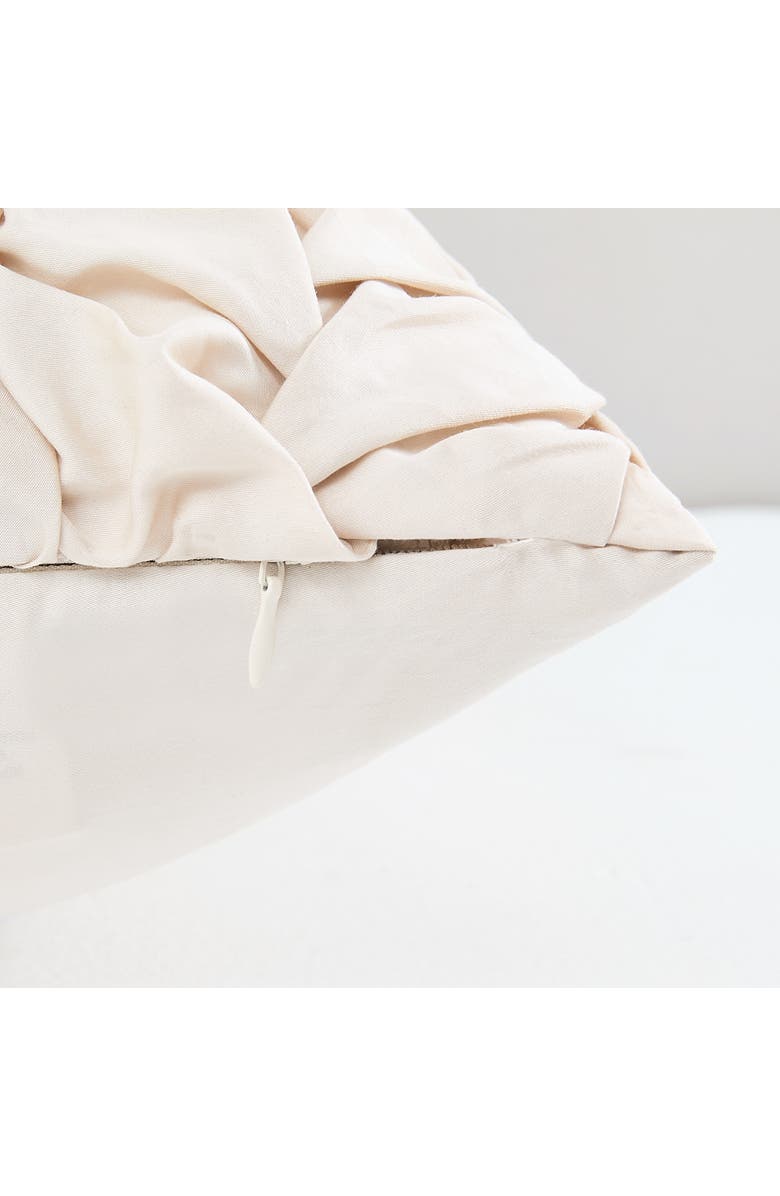 LUSH DECOR Chanterelle Cotton Pillow Cover, Alternate, color, Cream