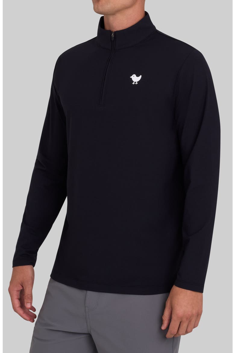 Velocity Performance Quarter Zip Pullover, Main, color, BLACK