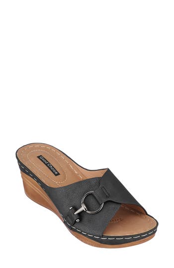 Gc Shoes Women's Bay Wedge Sandals In Black