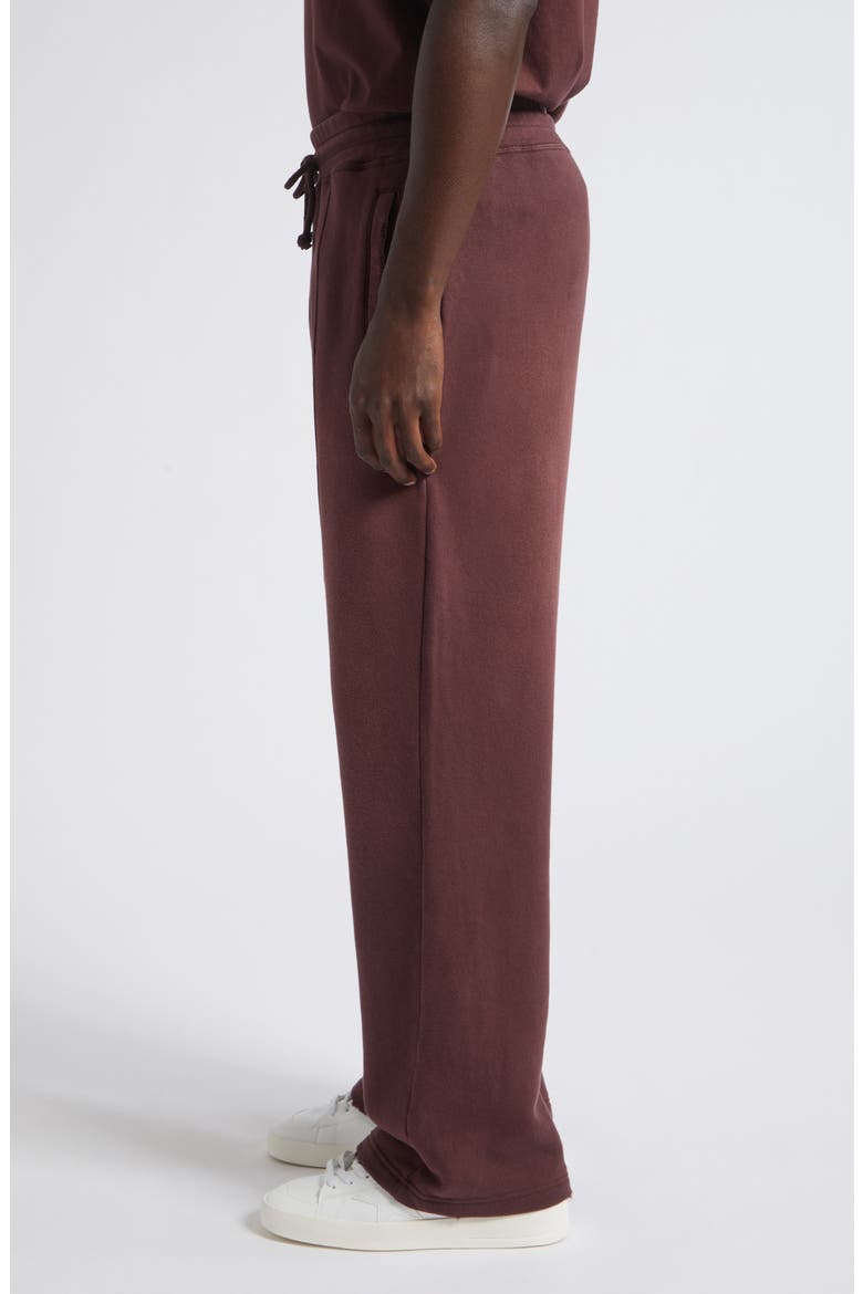 Star Unisex Wide Jogging Pants, Alternate, color, WINDSOR WINE