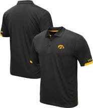 COLOSSEUM Men's Colosseum Black Iowa Hawkeyes Big & Tall Santry Polo