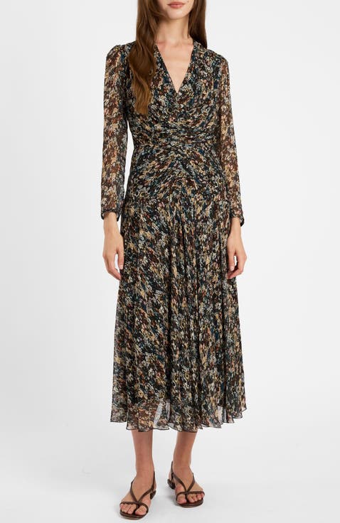 Sonia Long Sleeve Ruched Dress