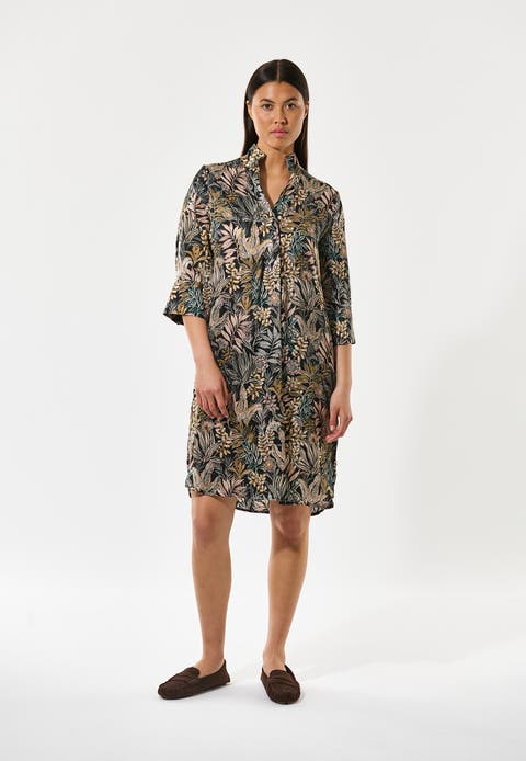 Kamillesdea Silk-Blend Shirt Dress