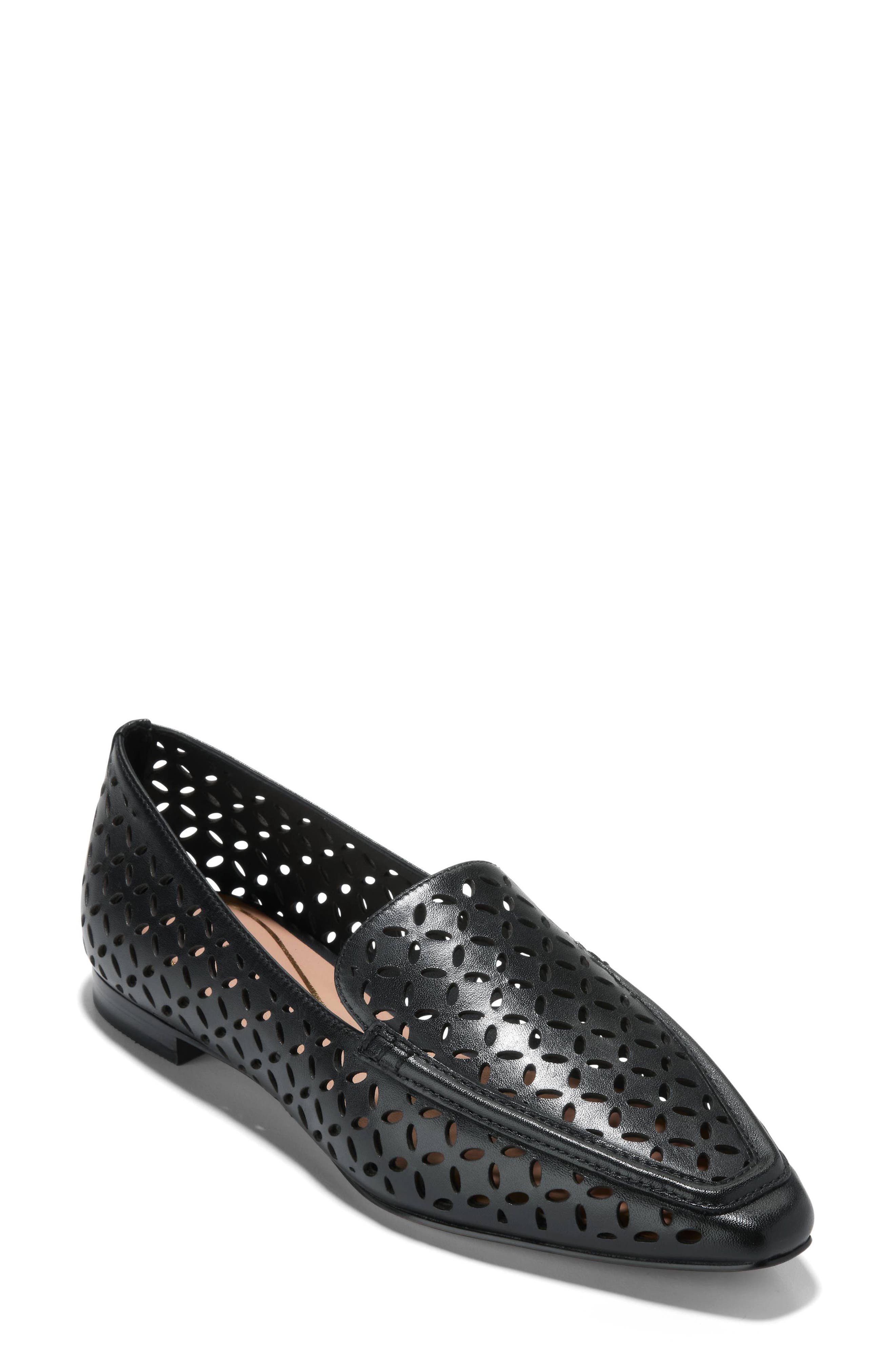 Chantal Loafer, Main, color, CH DK CUOIO PERFORATED LEATDNU