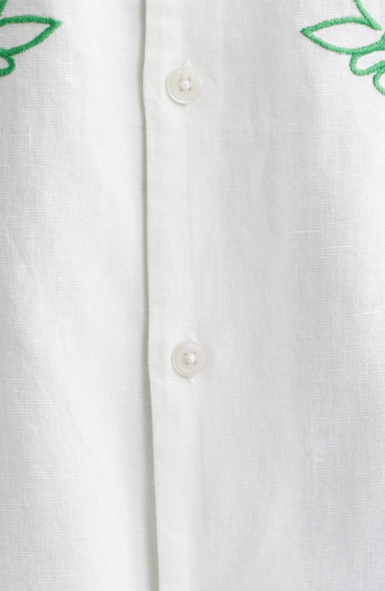 Obey Perry Floral Camp Shirt, Alternate, color, White
