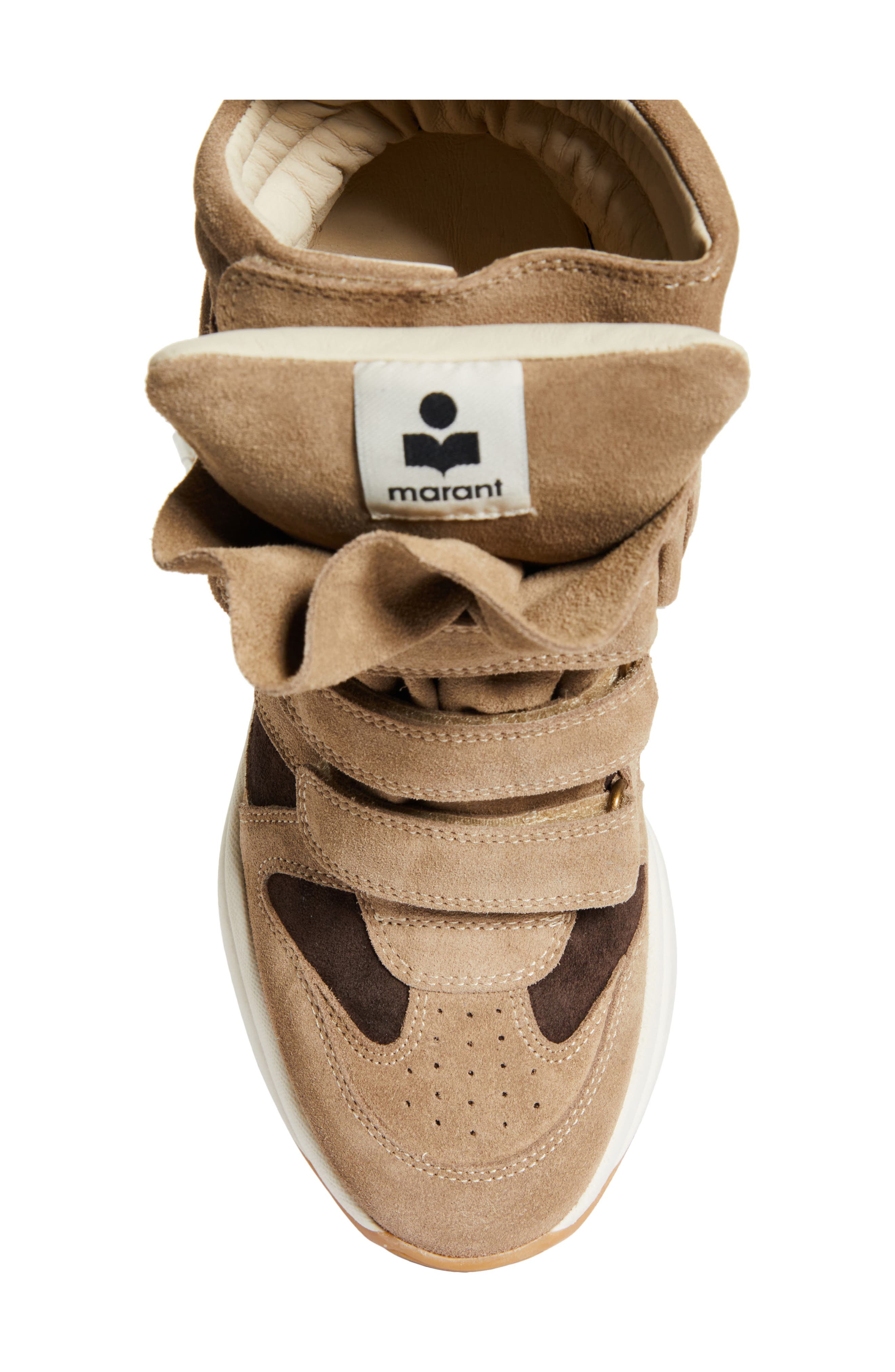 Kids' Balskee High Top Wedge Sneaker, Alternate, color, SAND BROWN/ CHOCOLATE