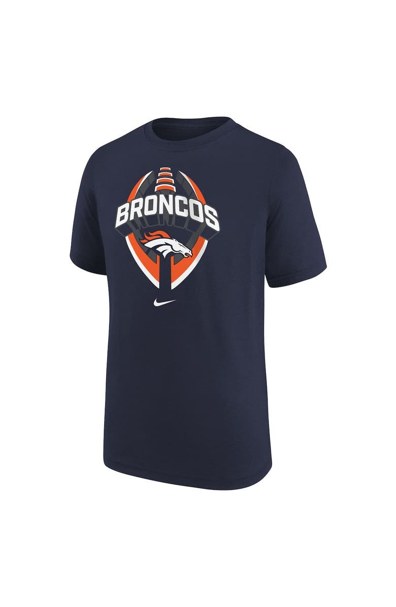 Nike Youth Nike Navy Denver Broncos Icon Legend T-Shirt, Alternate, color, Navy