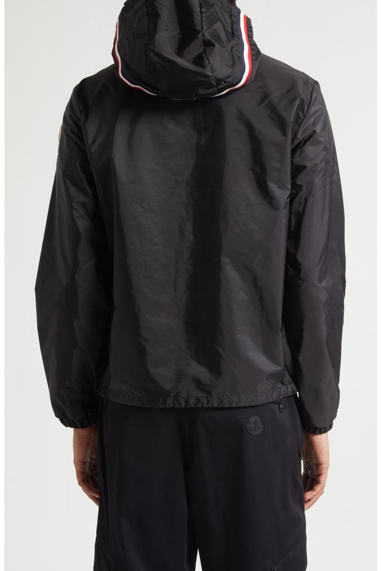 Grimpeurs Hooded Water Repellent Nylon Jacket, Alternate, color, BLACK